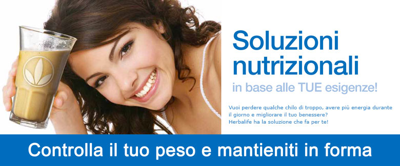 soluzioni nutrizione in base alle tue esigenze